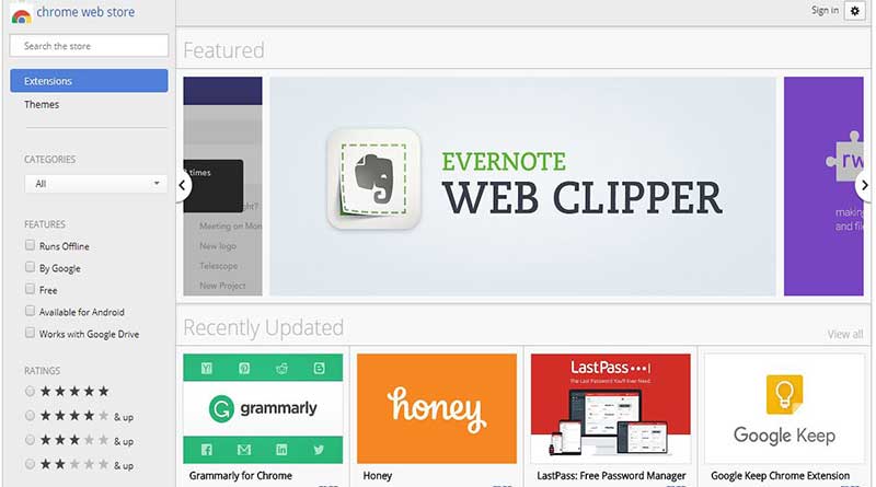Ekstensi Chrome Akan Tersedia Hanya di Situs Google